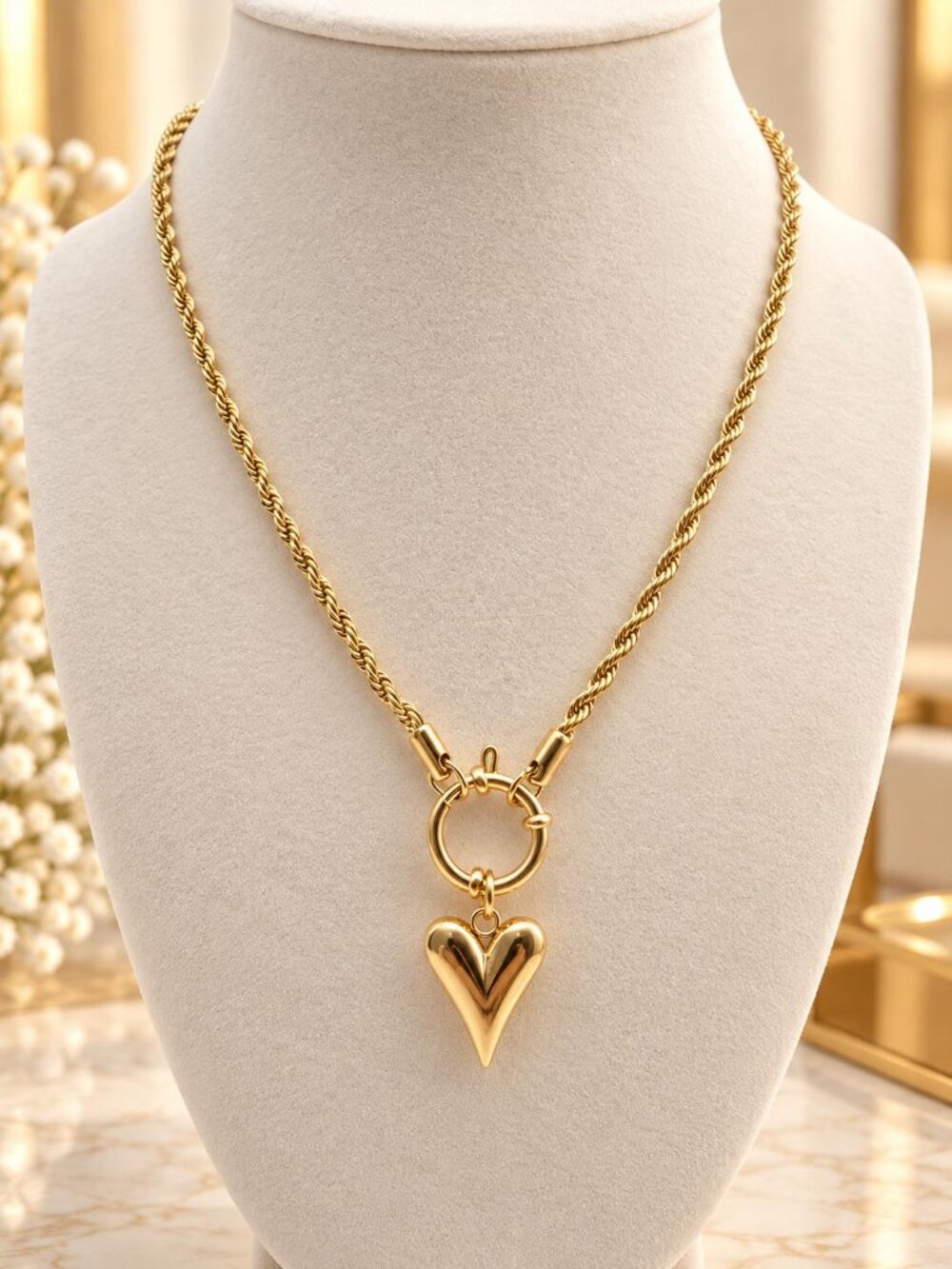 Stainless Steel Gold-Plated Necklace
